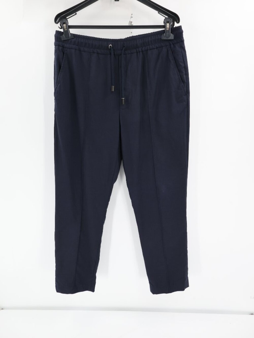 Isaia Napoli Pant Mens 50R icon ico 34x26 Drawstring Stretch Wool Blend Casual